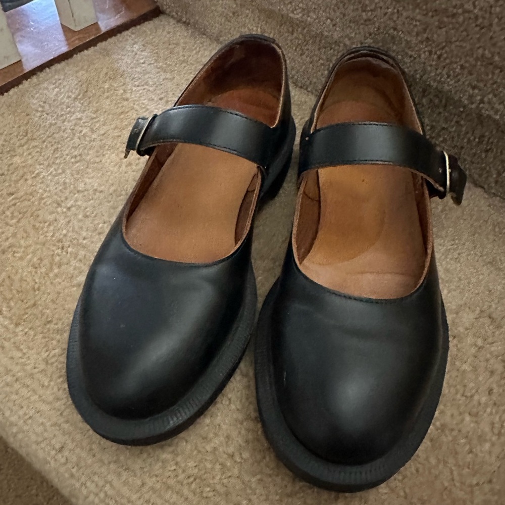 Dr. Martens Black Mary Jane Flats